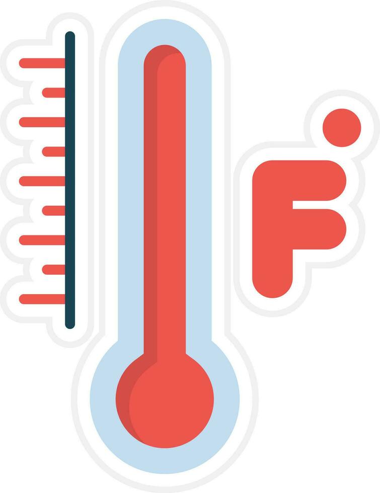 icône de vecteur fahrenheit