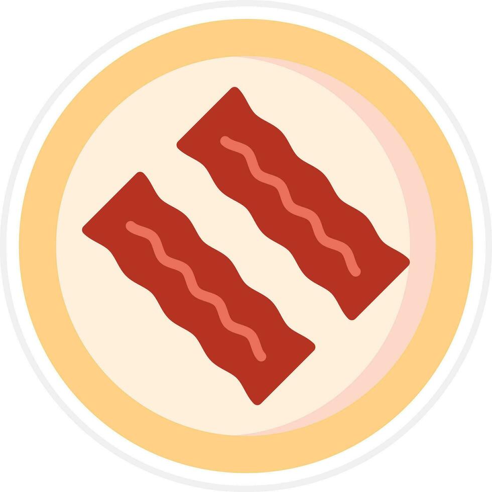 Bacon vecteur icône