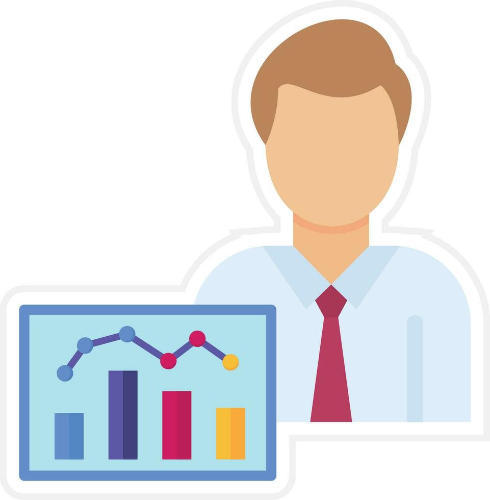Les données analyste vecteur icône