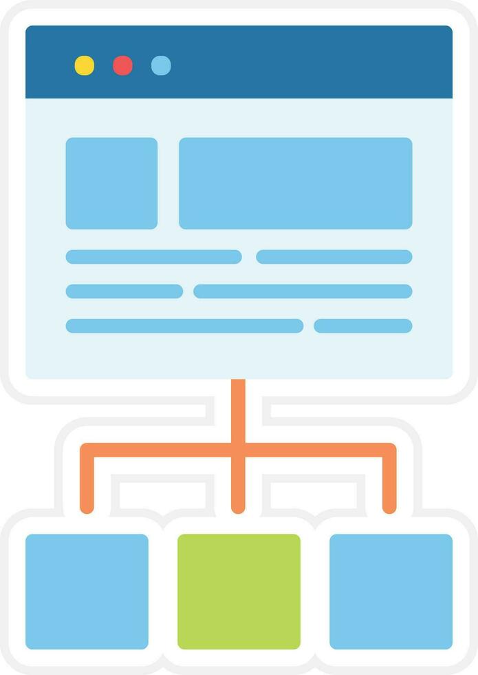 site Internet structure vecteur icône