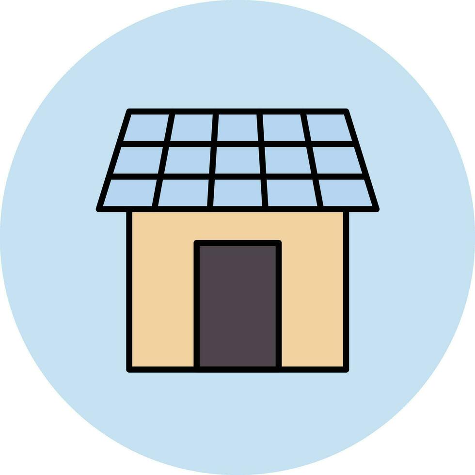 solaire maison vecteur icône