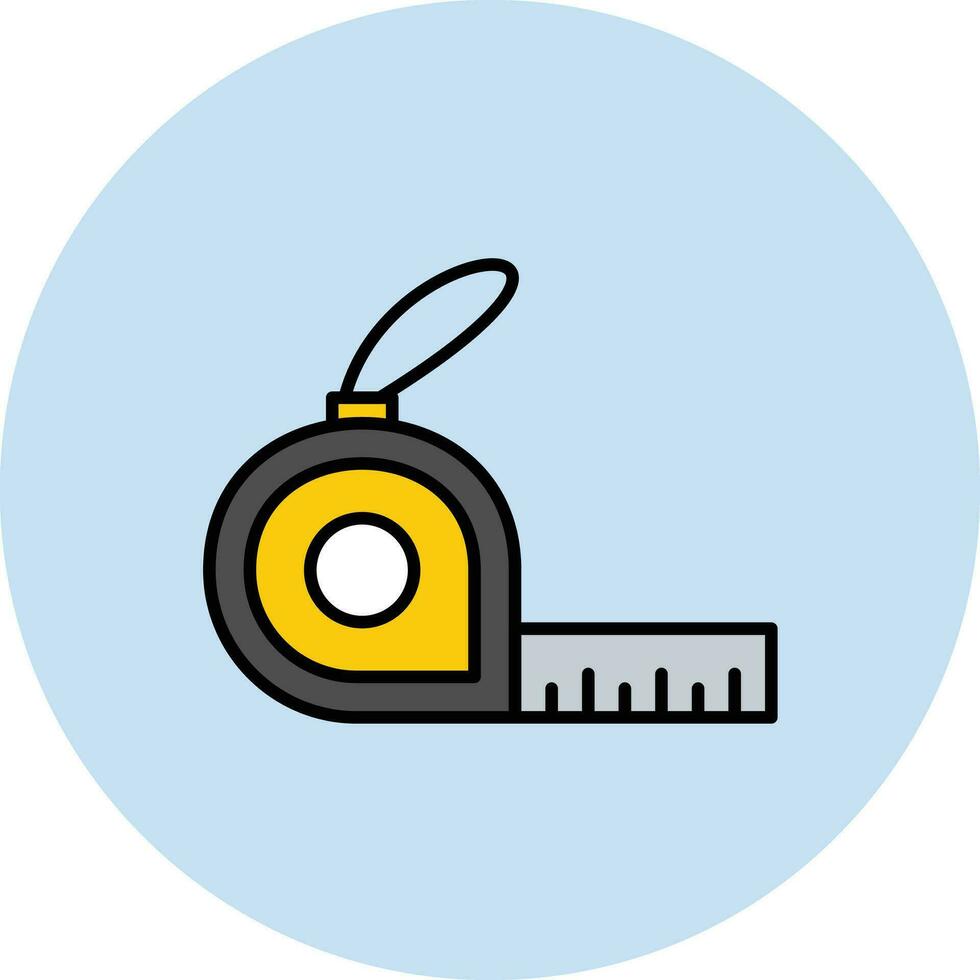 icône de vecteur de ruban à mesurer