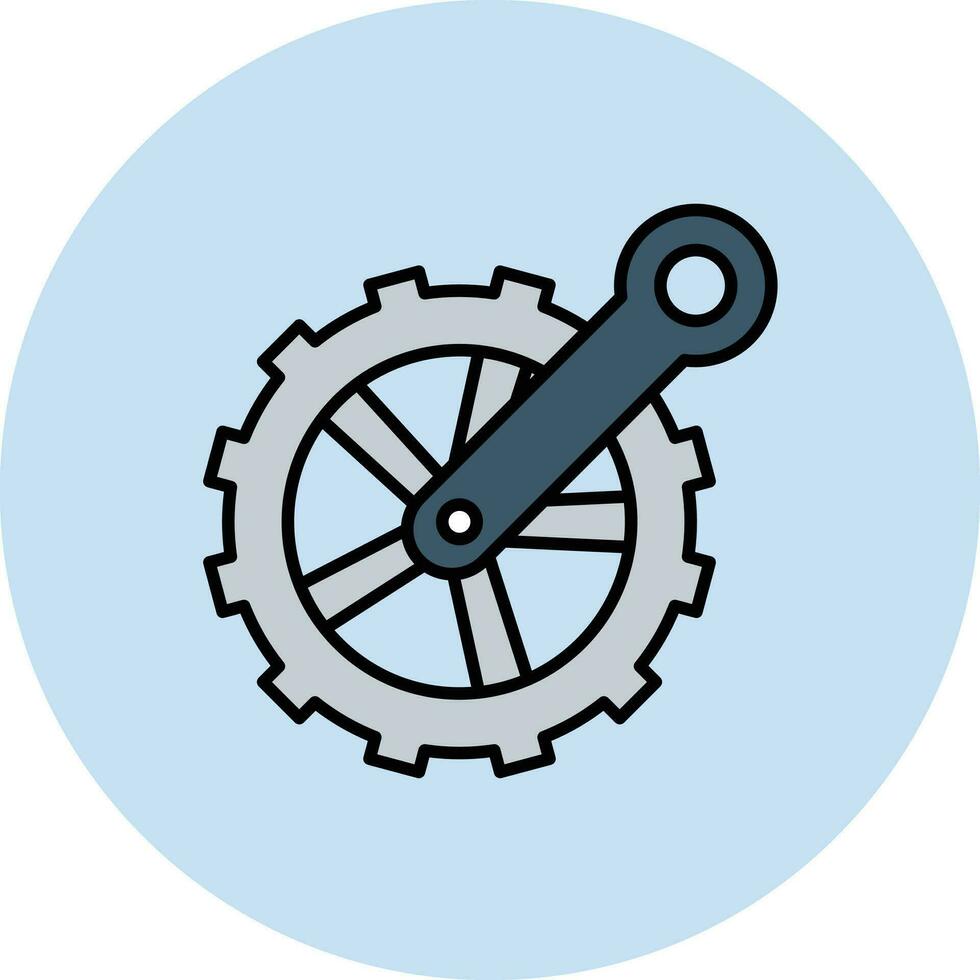 icône de vecteur de pédalier