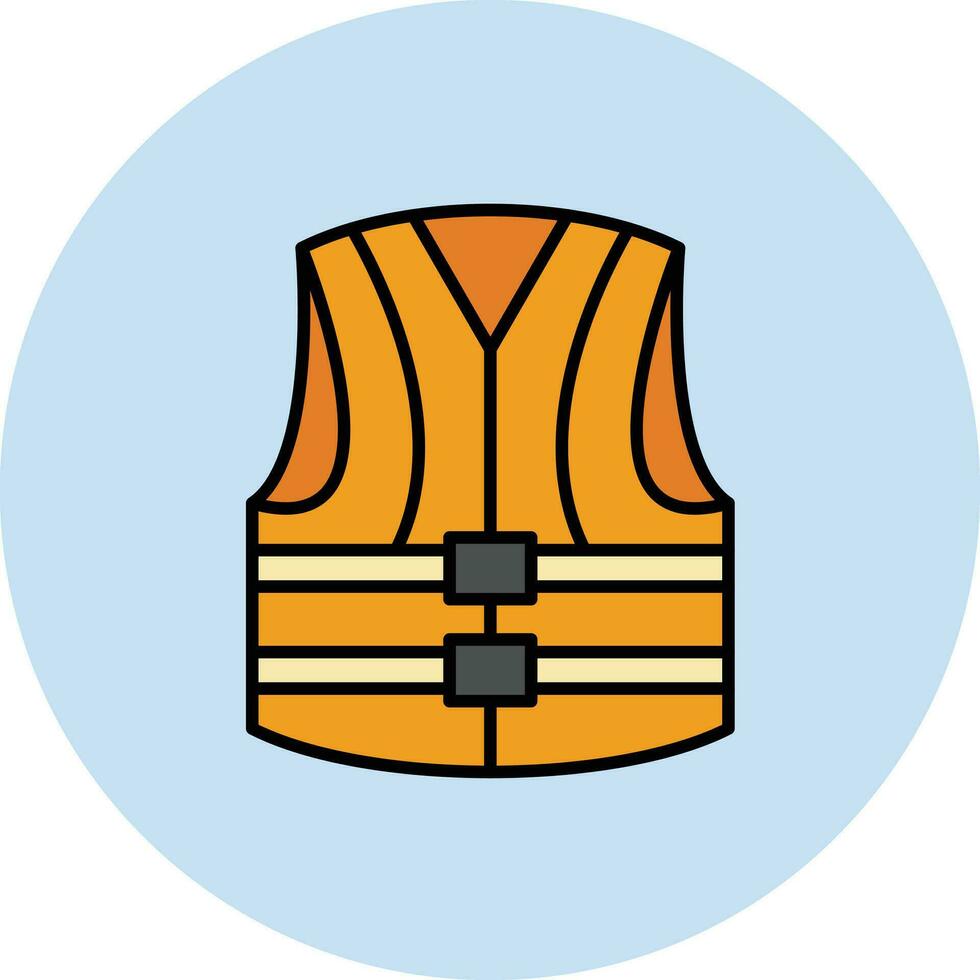 icône de vecteur de gilet de sauvetage