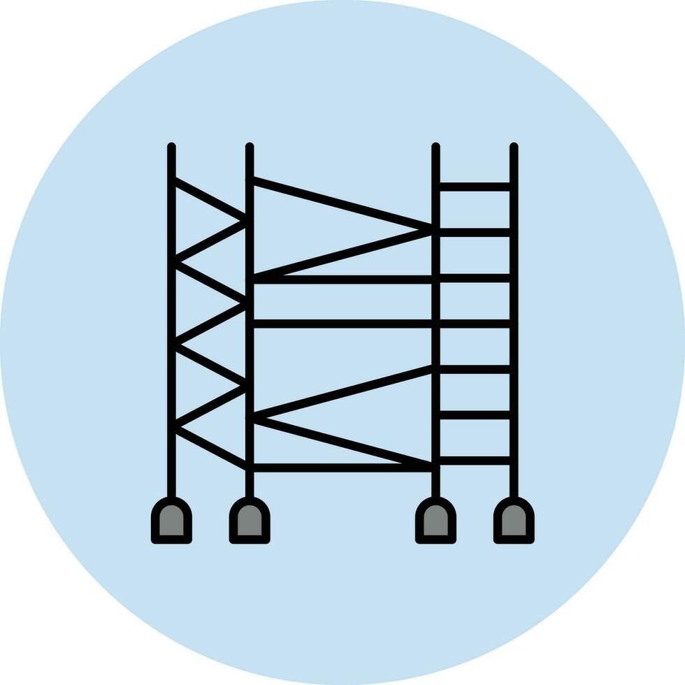 icône de vecteur d'échafaudage