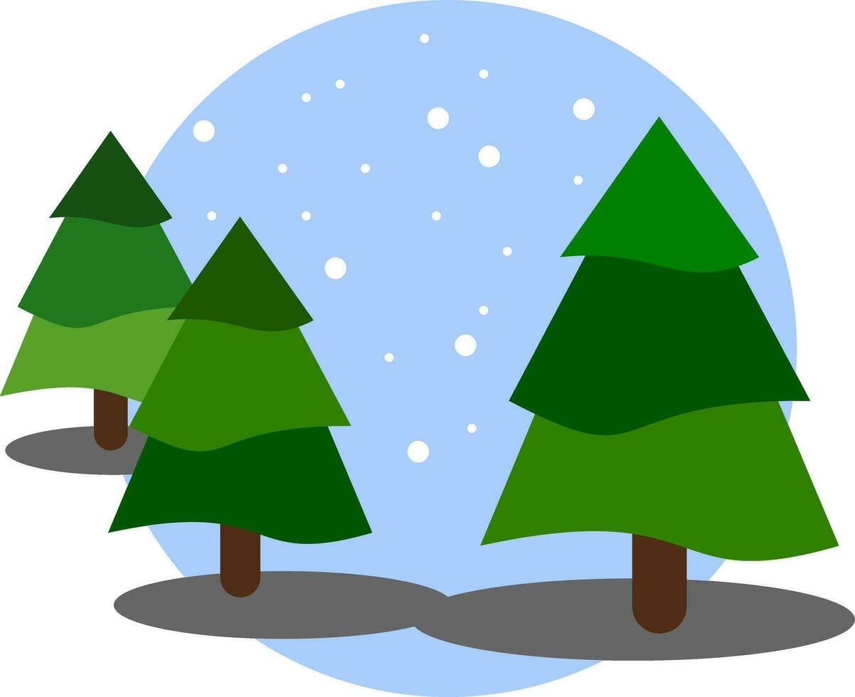 arbre ou la nature ou Noël arbre ou Noël logo ou salutation carte plat vecteur