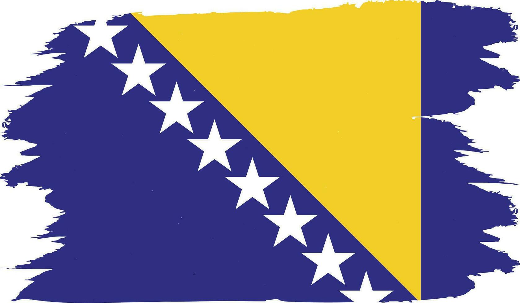 Bosnie et herzégovine vecteur nationale drapeau