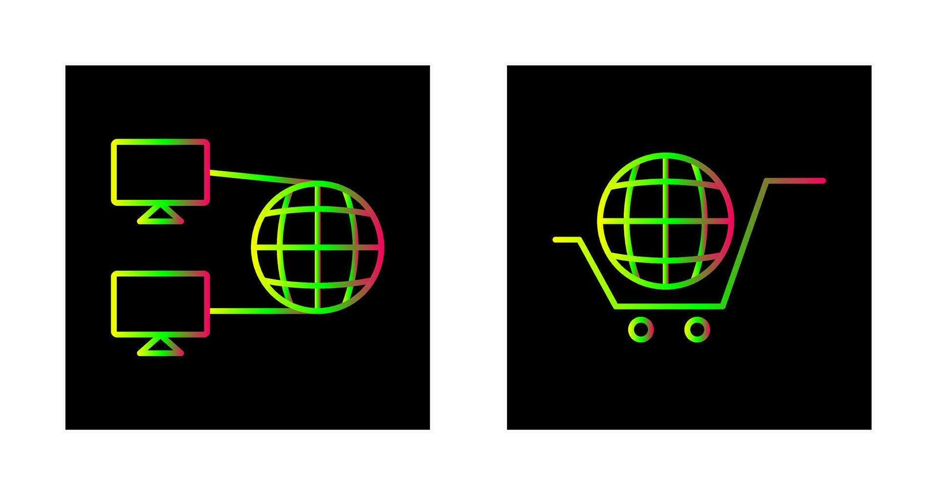 l'Internet connectivité et global icône vecteur