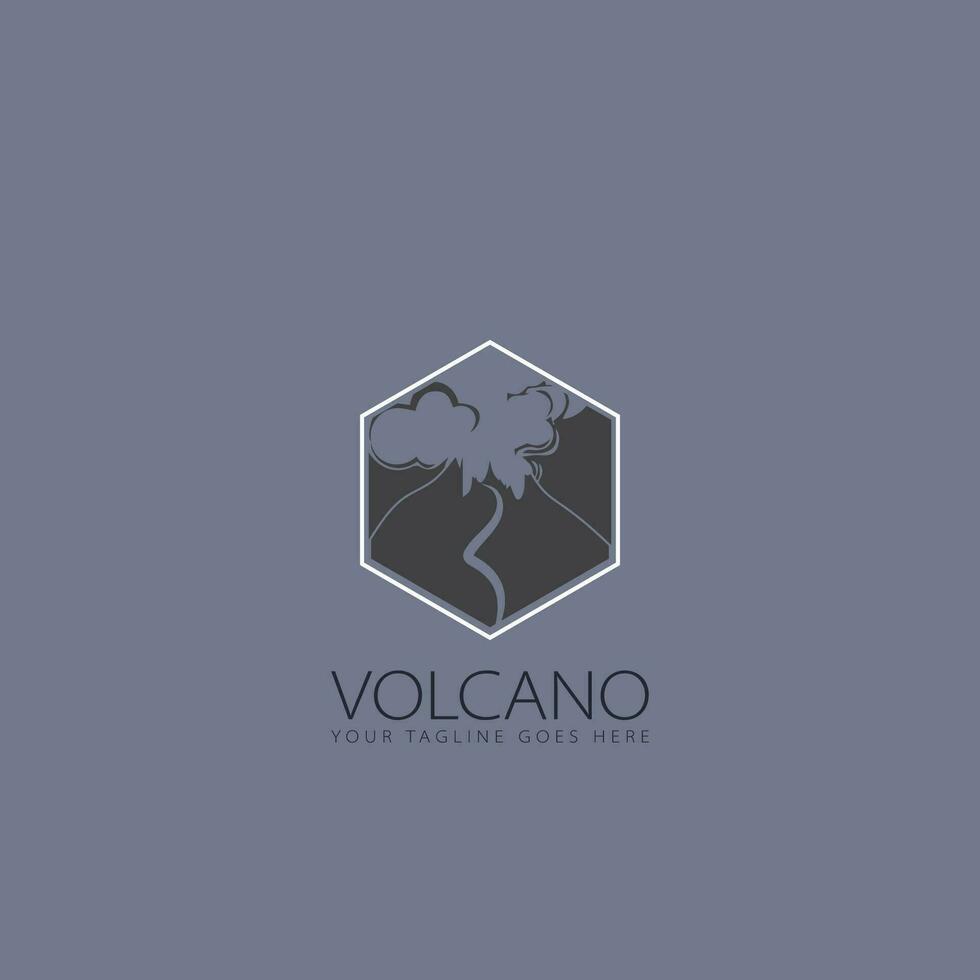 vecteur de logo de volcan