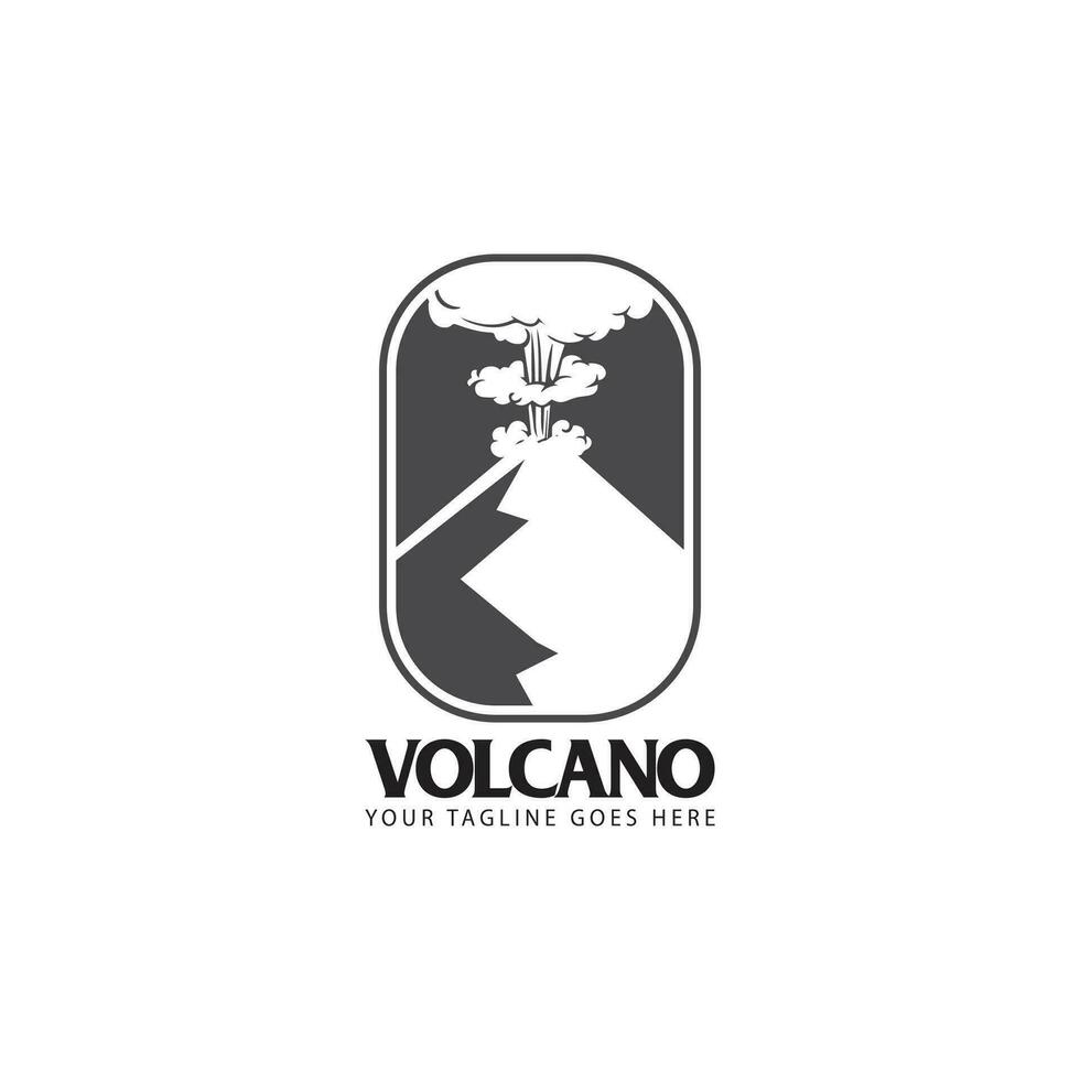 vecteur de logo de volcan