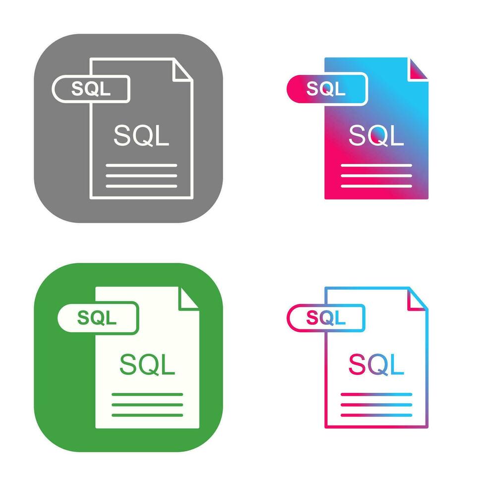 icône de vecteur sql