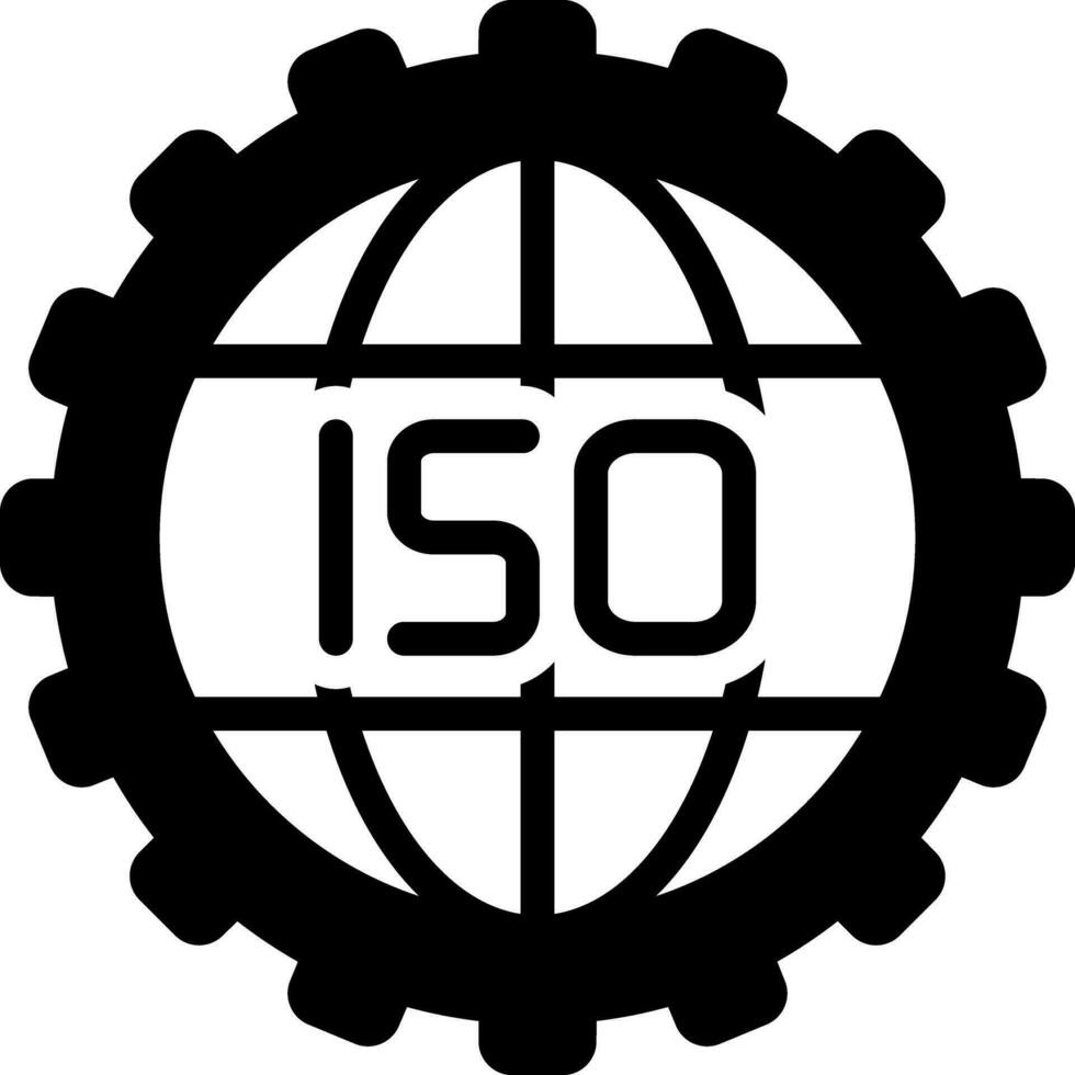 solide icône pour iso vecteur