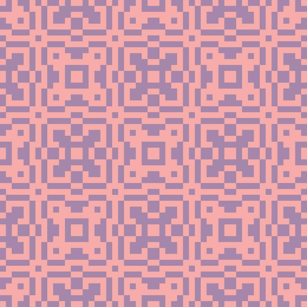 pixel sans couture modèle violet et rose vecteur