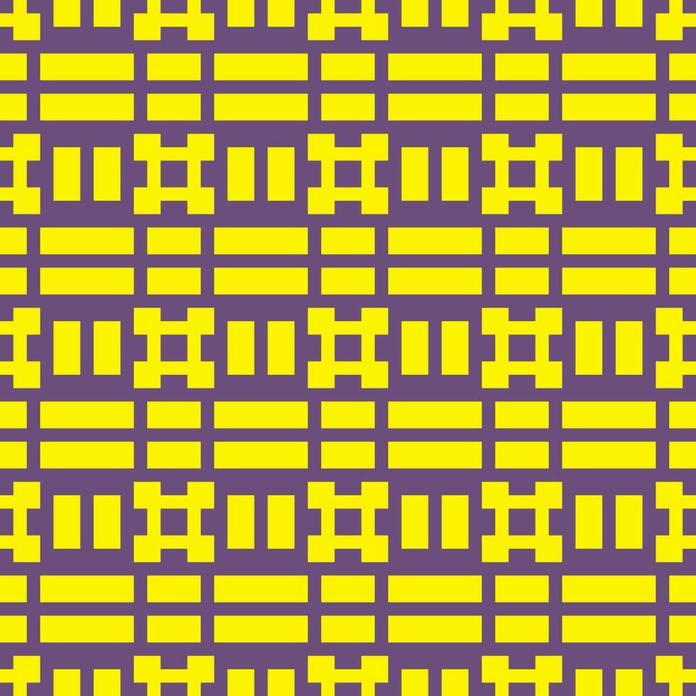 une Jaune et noir à carreaux modèle vecteur