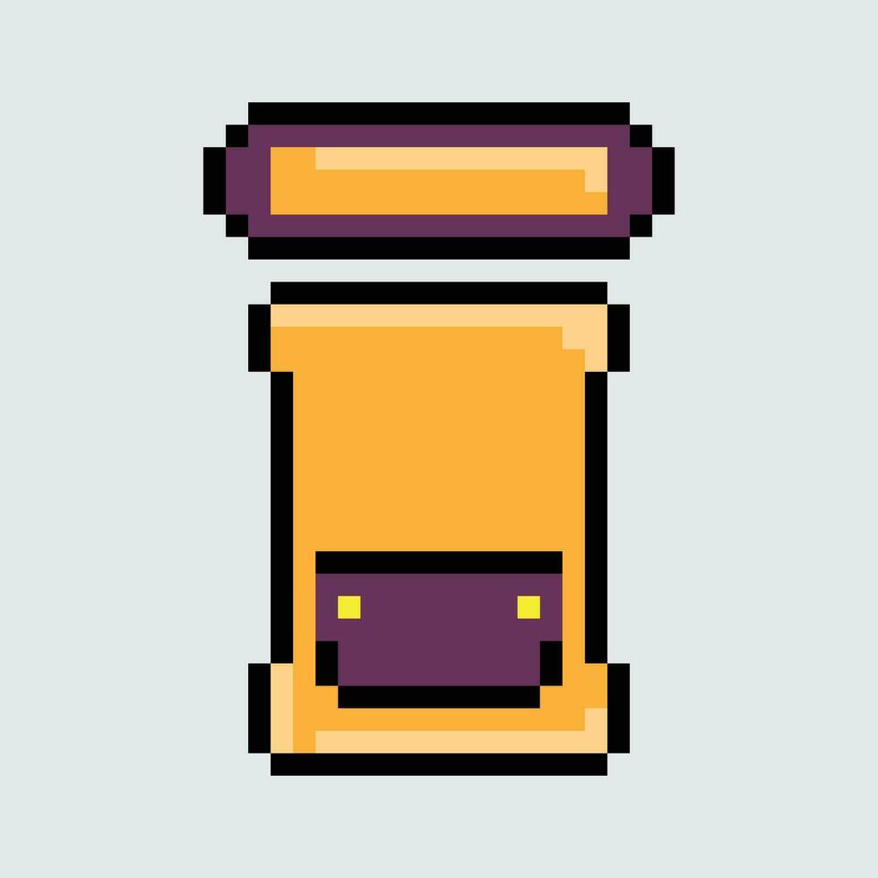une pixel style illustration de une café machine vecteur