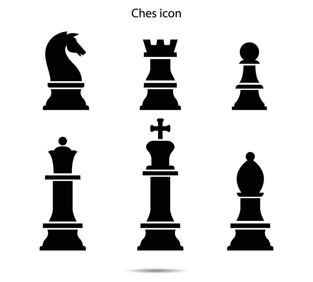 échecs icône, vecteur illustration