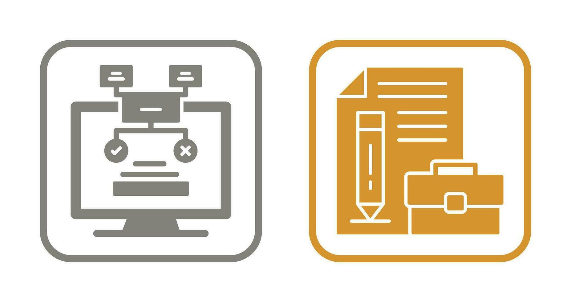 méthodologie et portefeuille icône vecteur