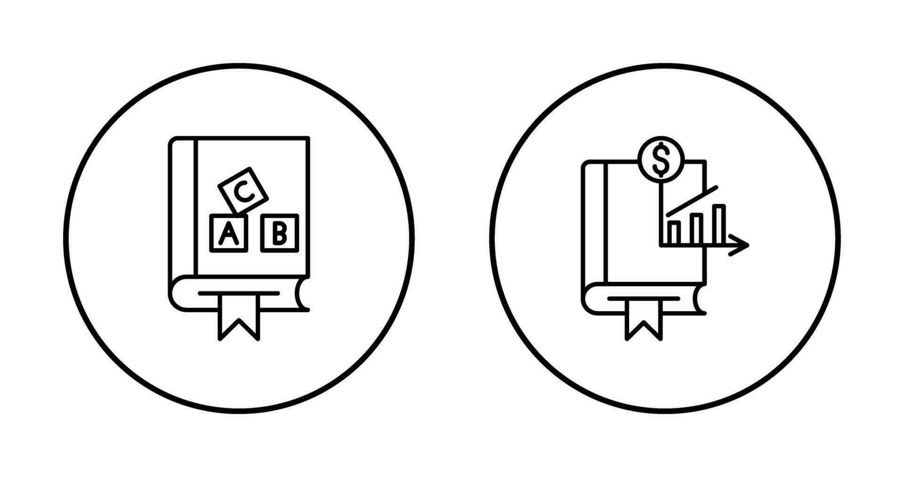 affaires et alphabet icône vecteur