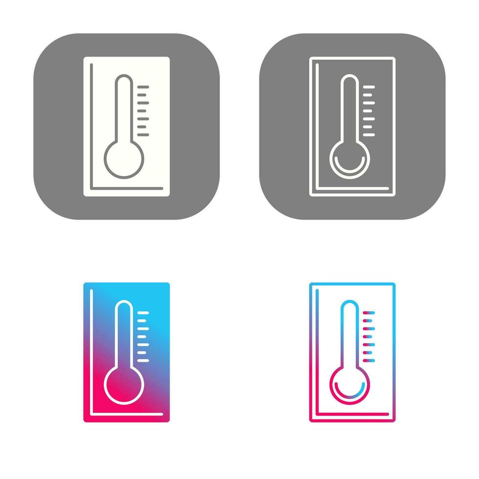 icône de vecteur de thermomètre