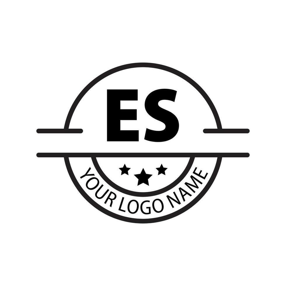 lettre es logo. e s. es logo conception vecteur illustration pour Créatif entreprise, entreprise, industrie. pro vecteur