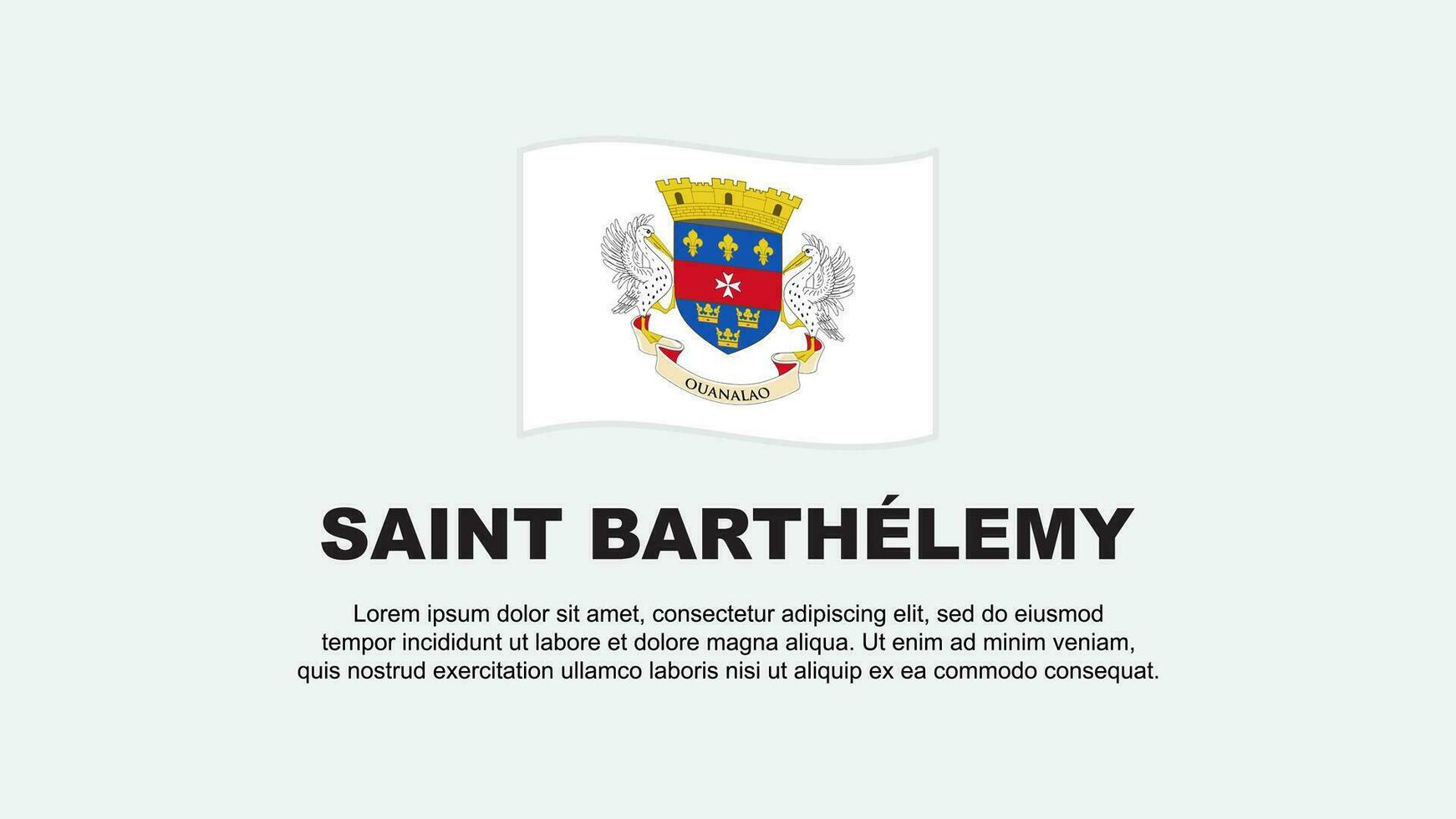 Saint barthélémy drapeau abstrait Contexte conception modèle. Contexte vecteur