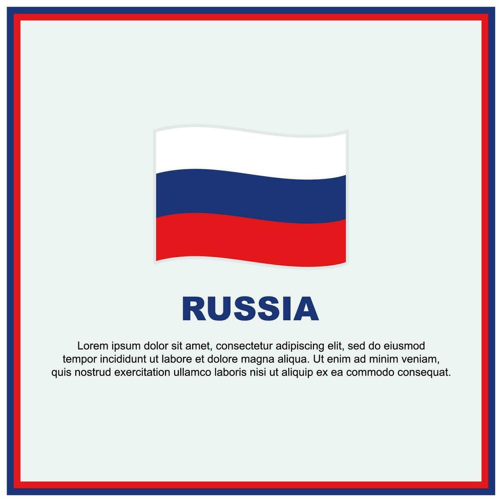 Russie drapeau Contexte conception modèle. Russie indépendance journée bannière social médias poste. Russie bannière vecteur