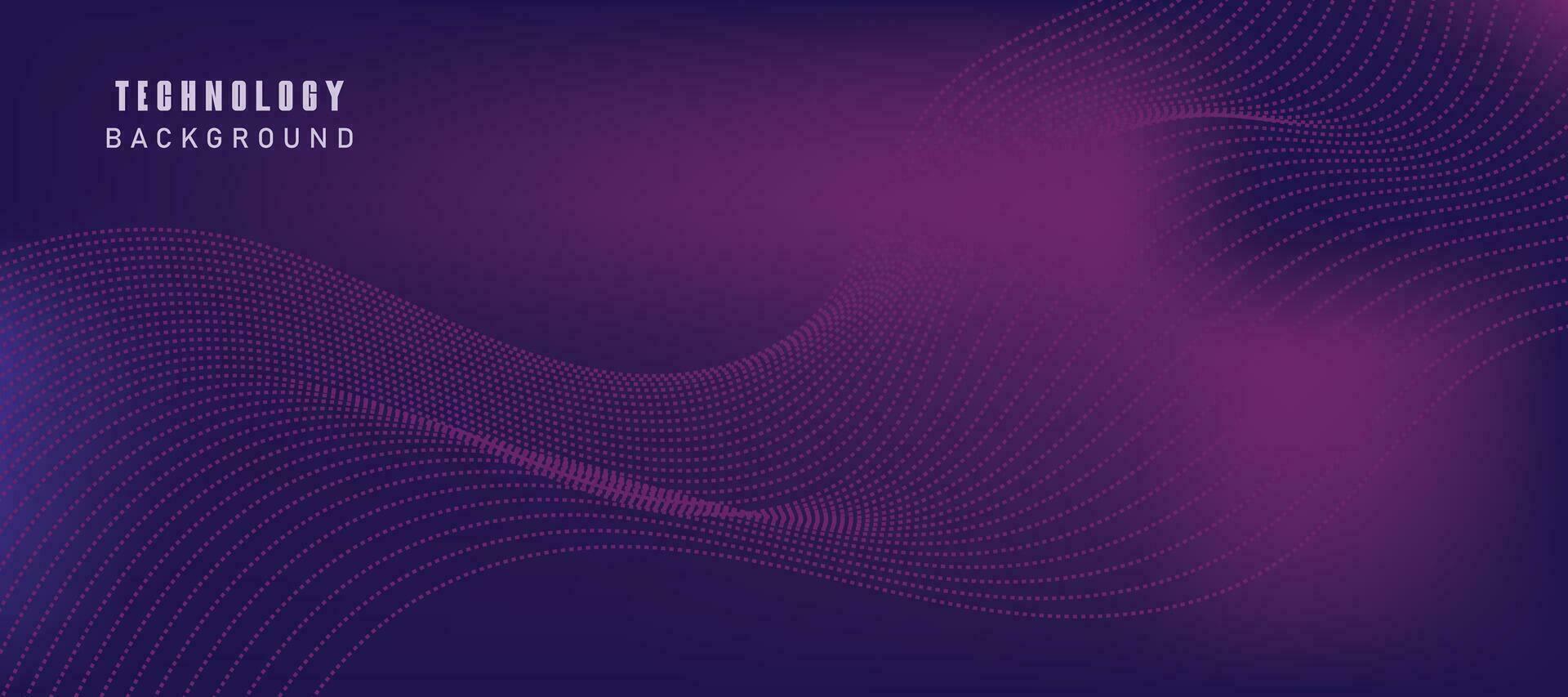 abstrait numérique La technologie futuriste bleu violet Contexte. vecteur