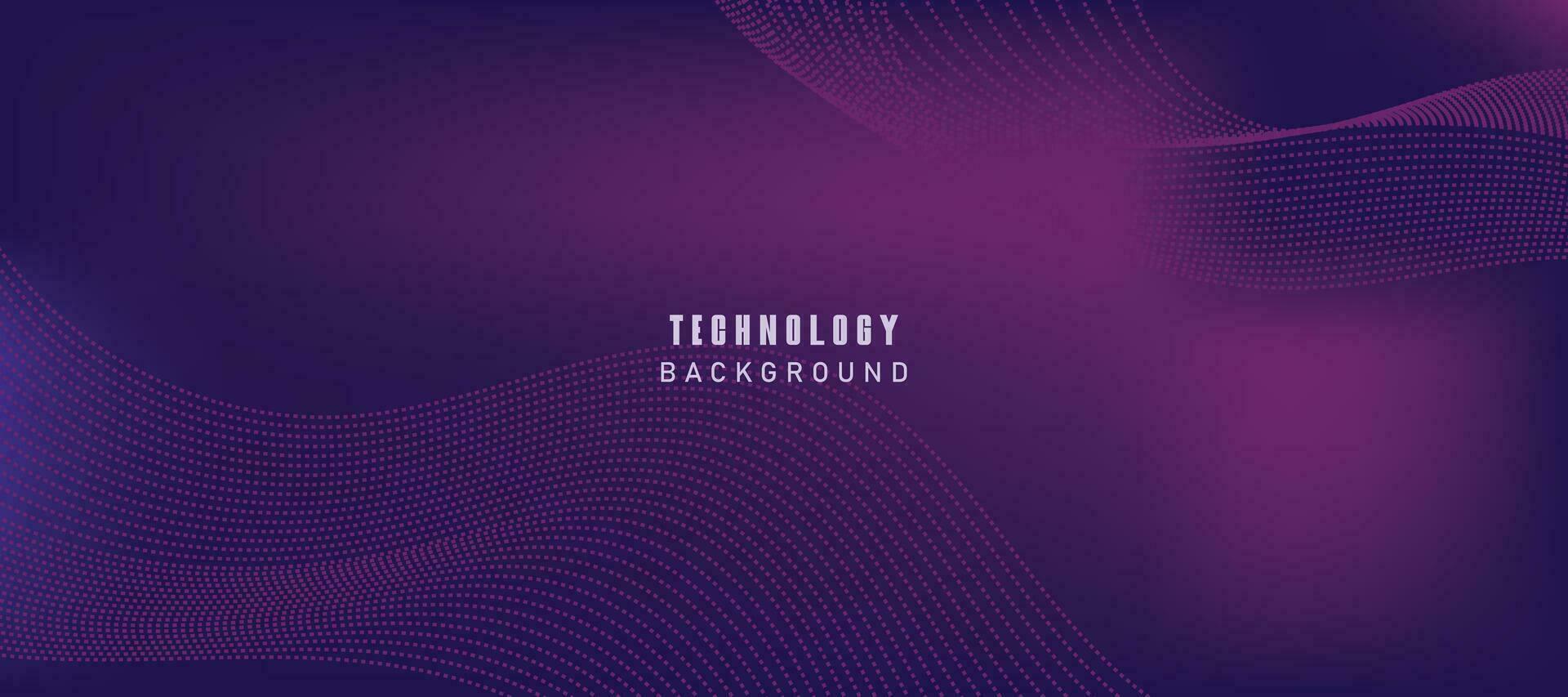 abstrait numérique La technologie futuriste bleu violet Contexte. vecteur