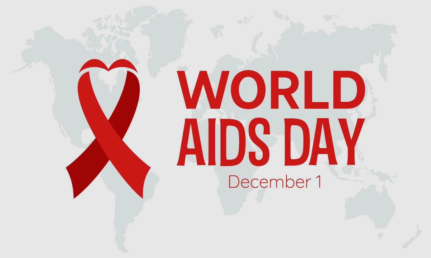 monde sida journée conscience Contexte rouge bannière ruban et global soutien vecteur illustration. arrière-plan, bannière, carte, affiche conception.