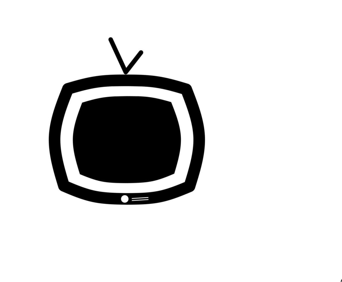 illustration de télévision noire vecteur
