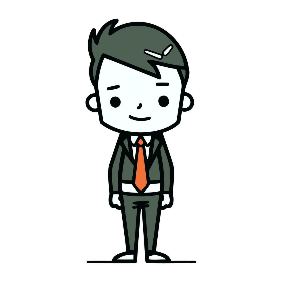 homme d'affaire dessin animé personnage. vecteur illustration de une homme d'affaire dessin animé personnage.