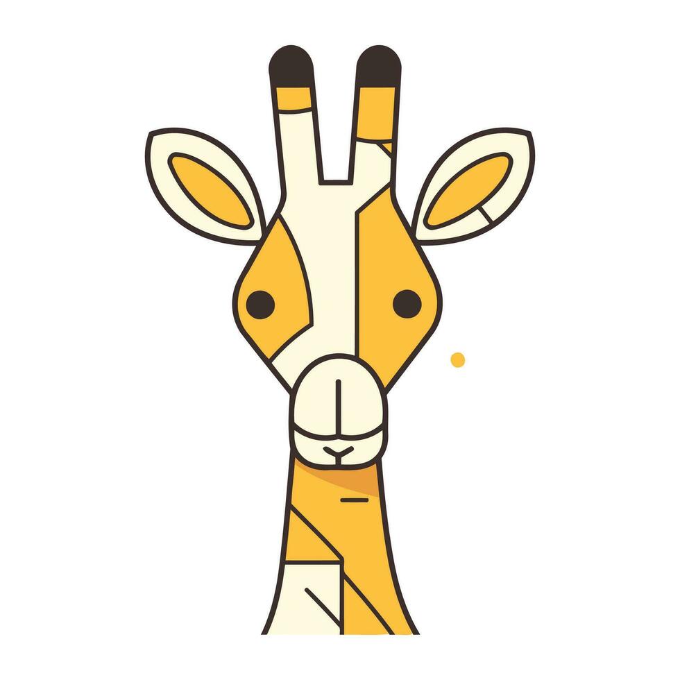 girafe icône. plat illustration de girafe vecteur icône pour la toile conception