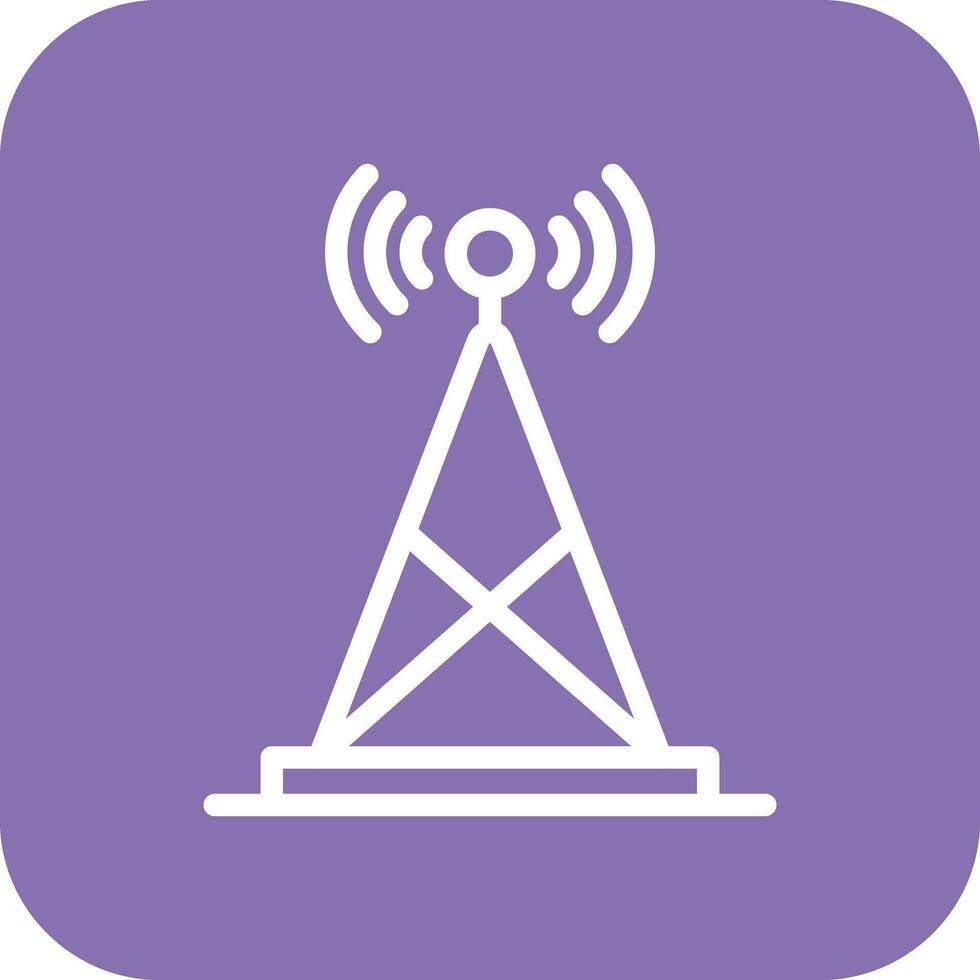 illustration de conception d'icône de vecteur d'antenne