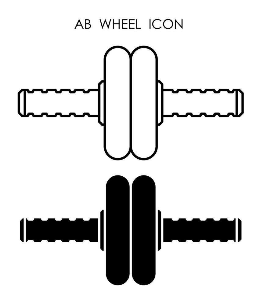 des sports un B roue pour presse. en bonne santé mode de vie, des sports dans Gym et à maison. vecteur