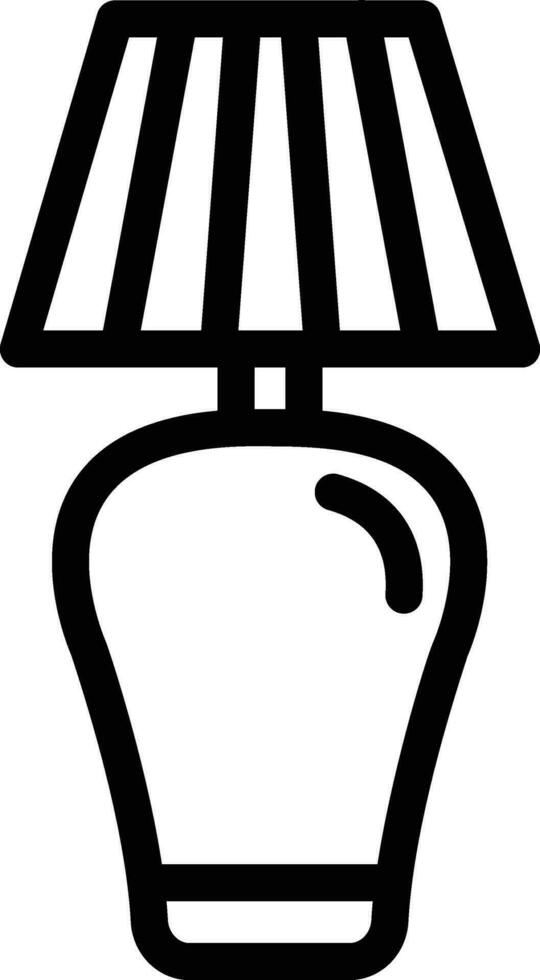 illustration de conception d'icône de vecteur de lampe de table