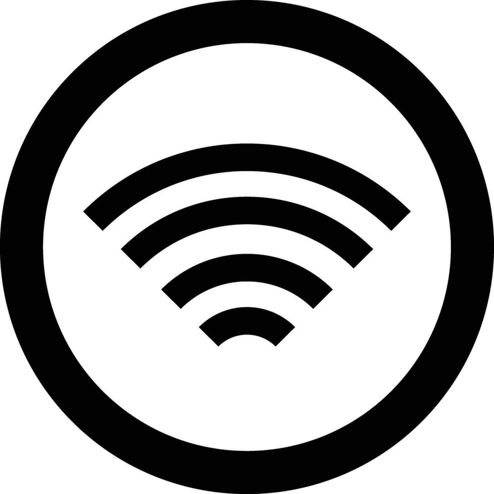 illustration de conception d'icône de vecteur wifi