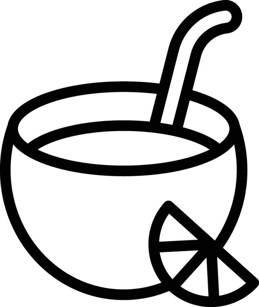 noix de coco boisson vecteur icône conception illustration