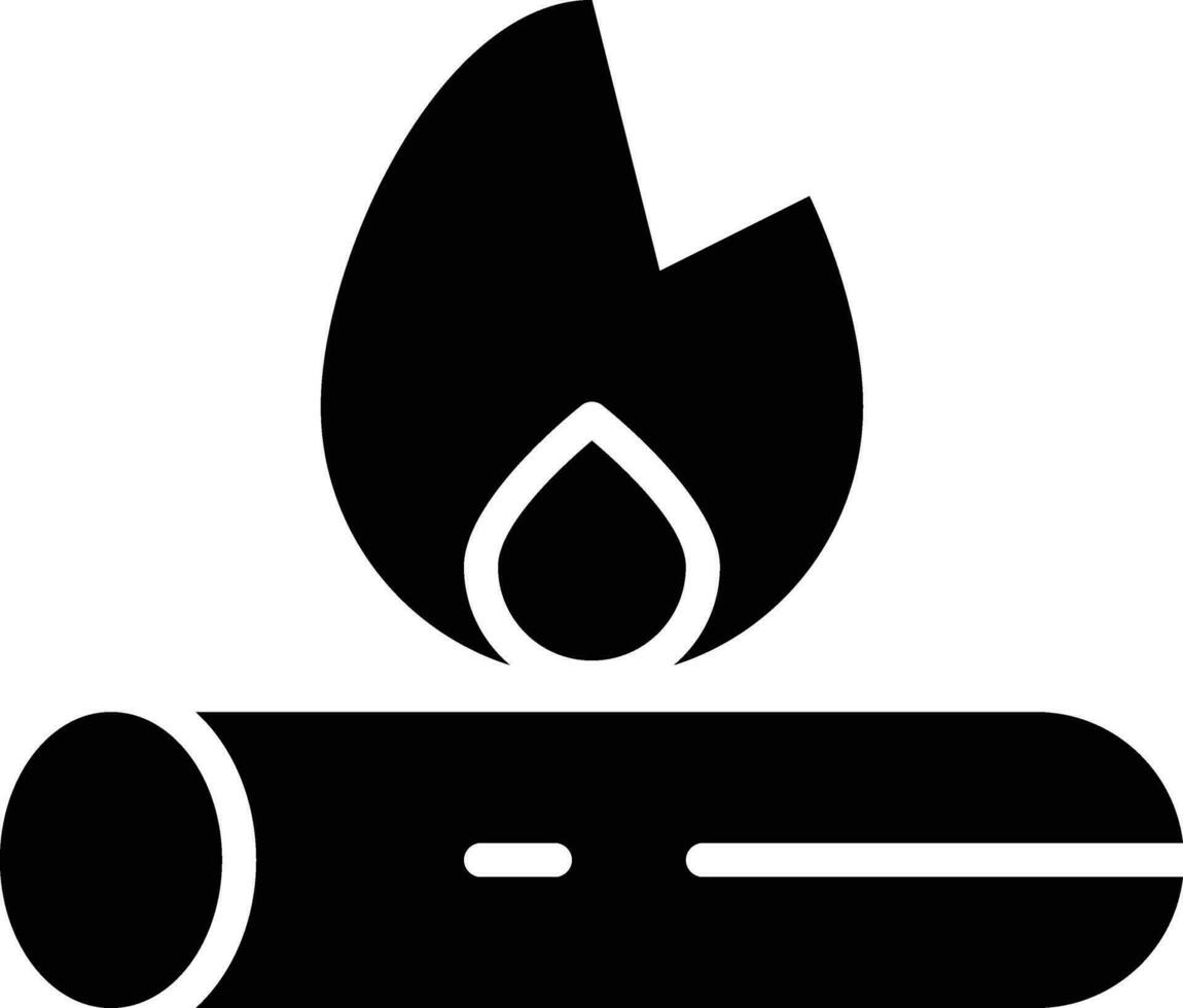 illustration de conception d'icône de vecteur de feu de joie
