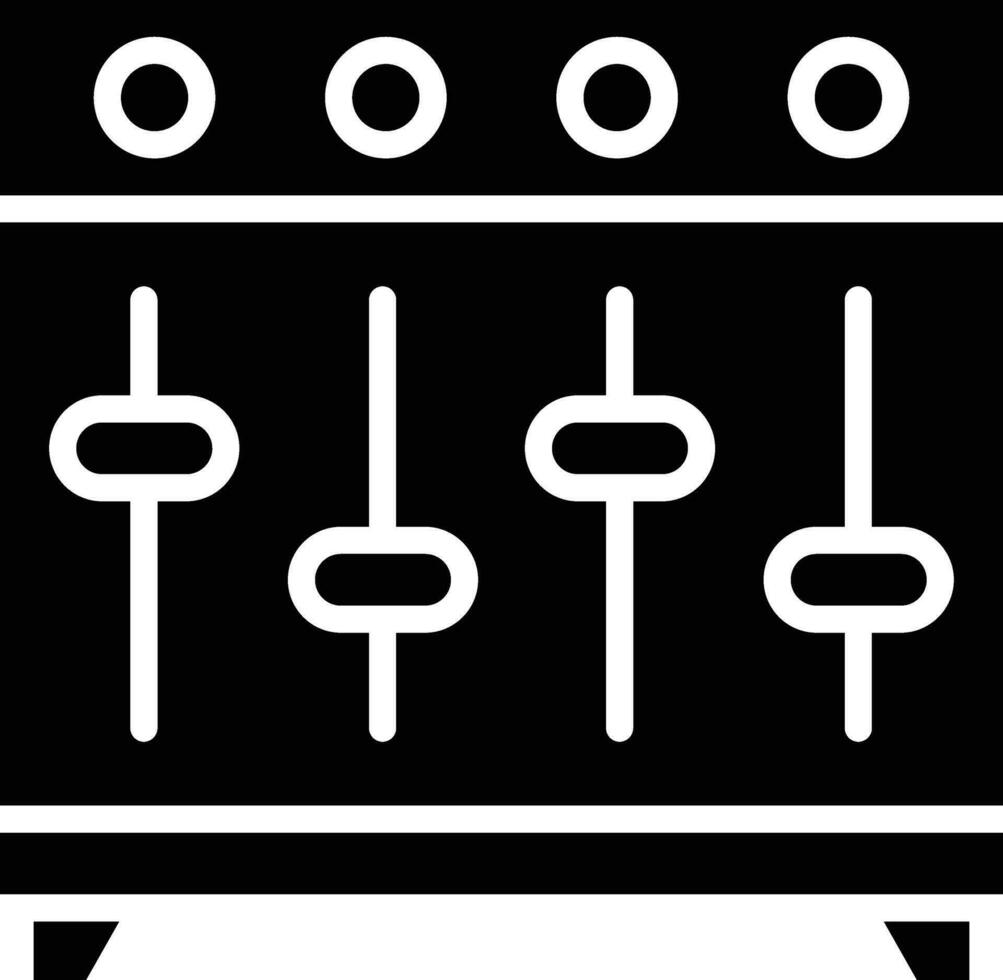 la musique égaliseur vecteur icône conception illustration