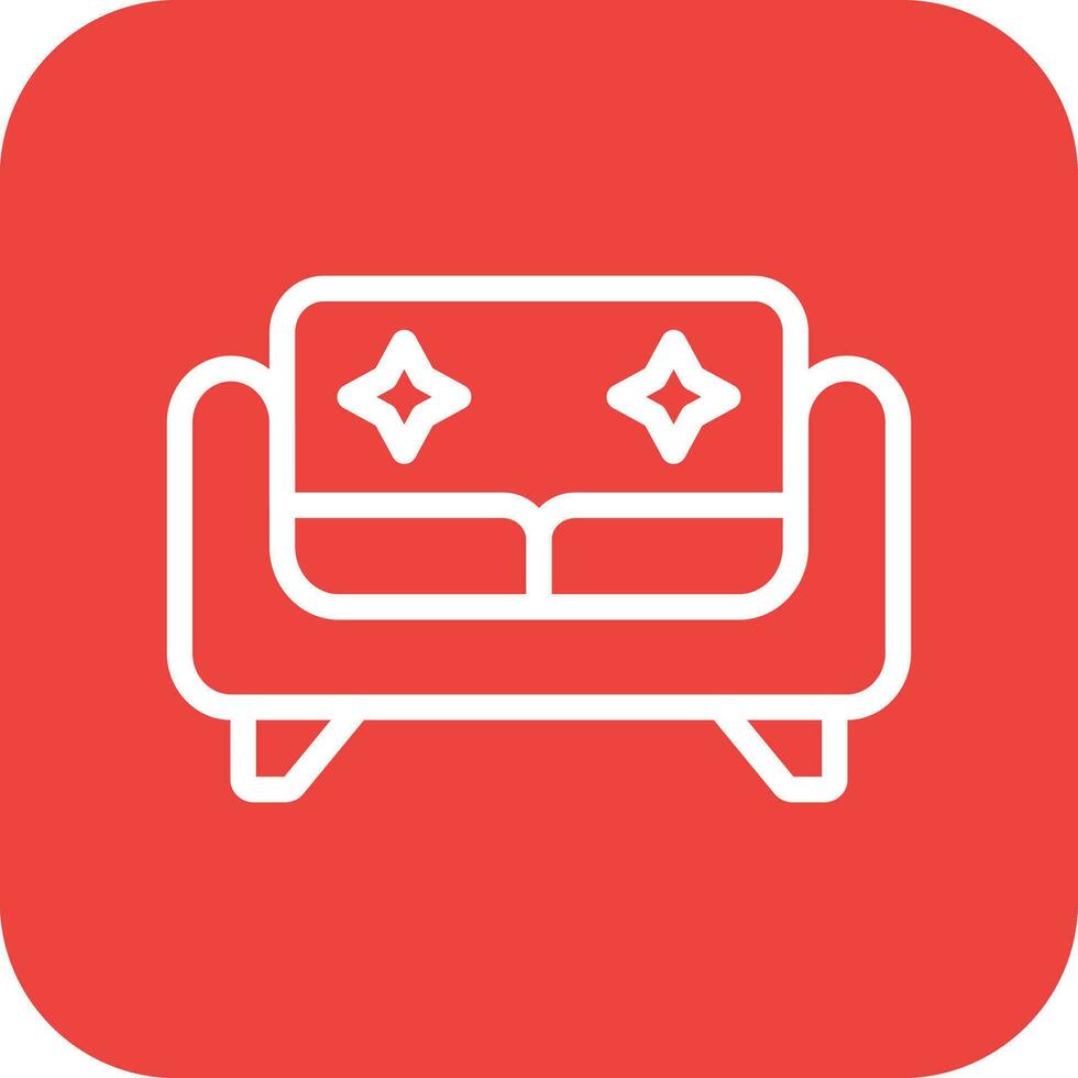 illustration de conception d'icône de vecteur de canapé