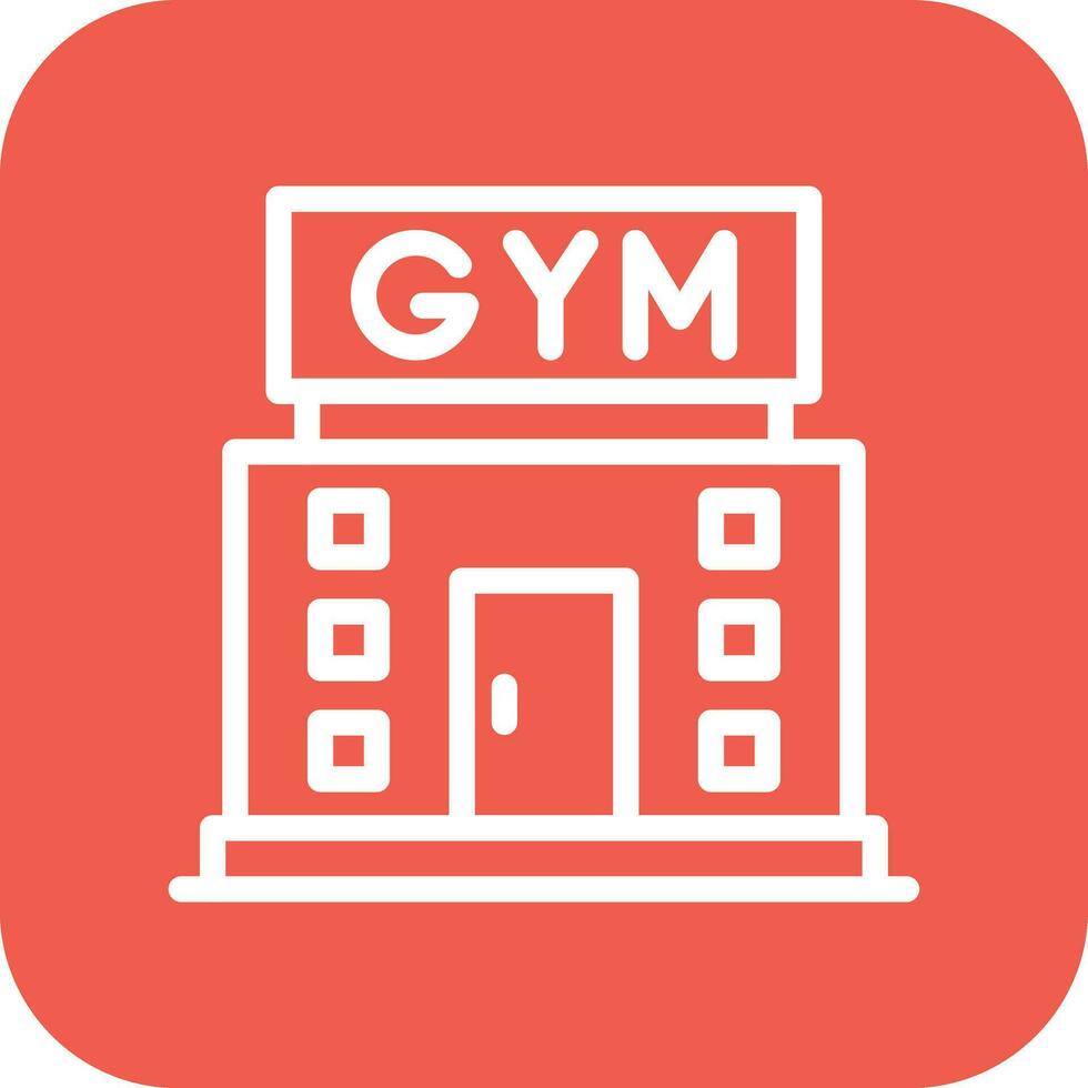 illustration de conception d'icône de vecteur de gym