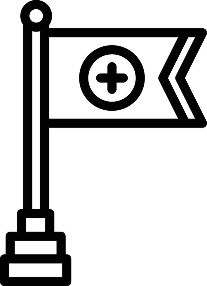 médiéval drapeau vecteur icône conception illustration