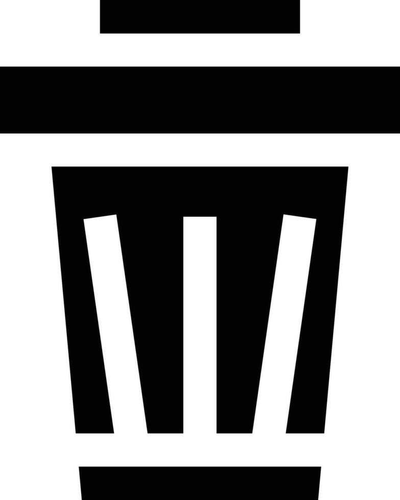 illustration de conception d'icône de vecteur de poubelle