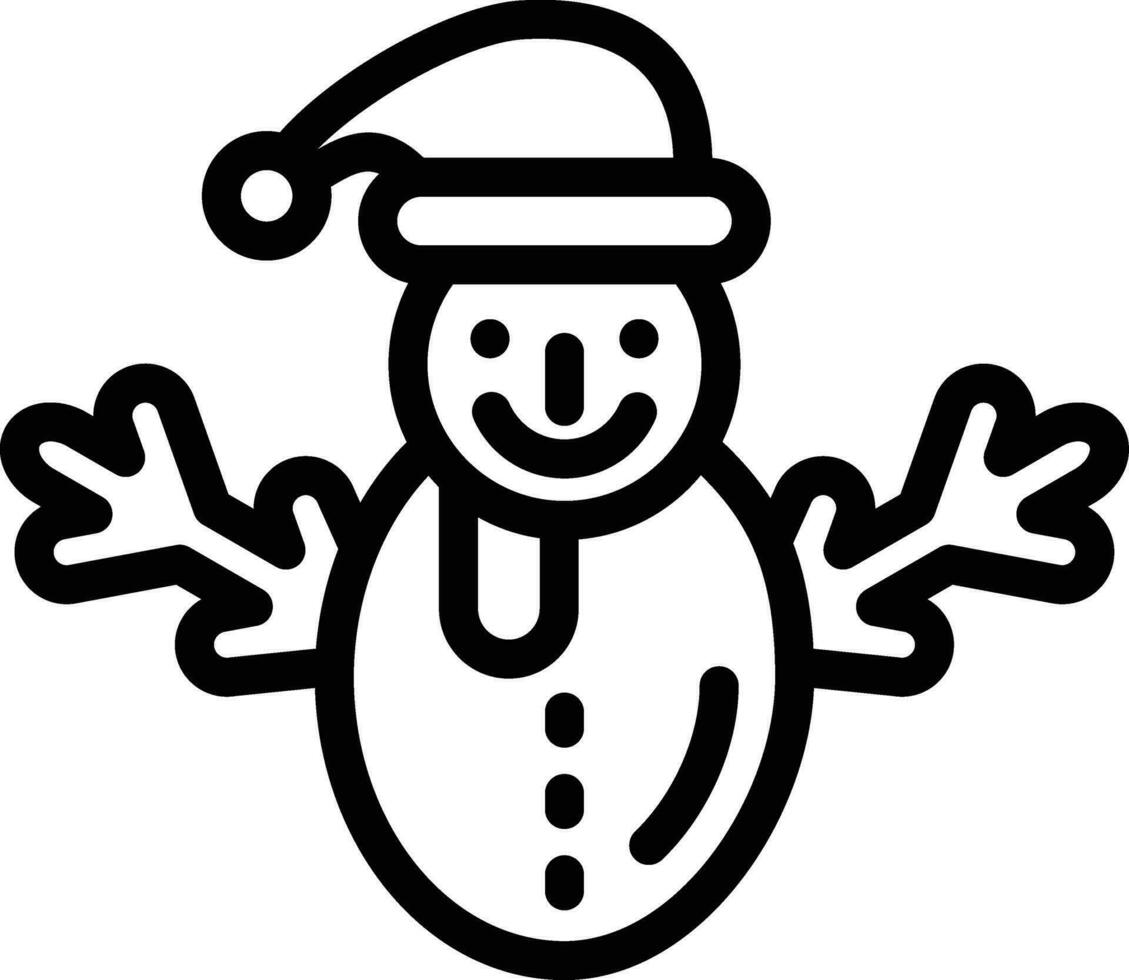 bonhomme de neige vecteur icône illustration de conception