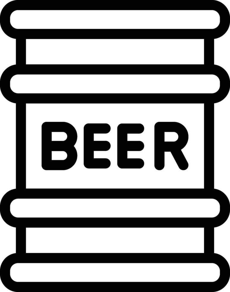 Bière tonnelet vecteur icône conception illustration