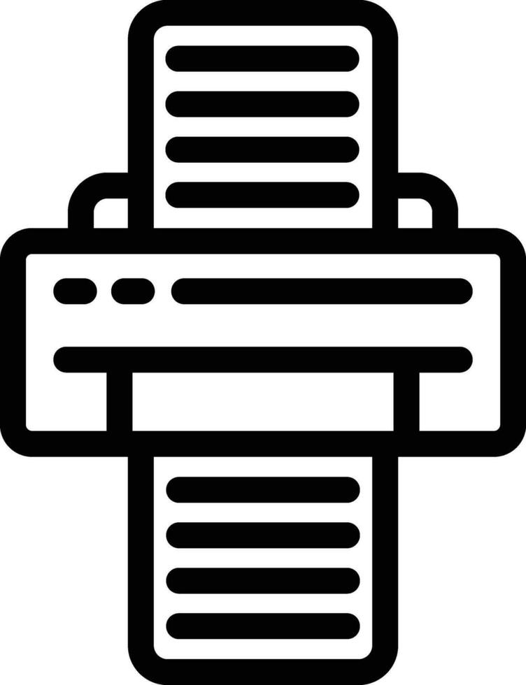 illustration de conception d'icône de vecteur d'imprimante