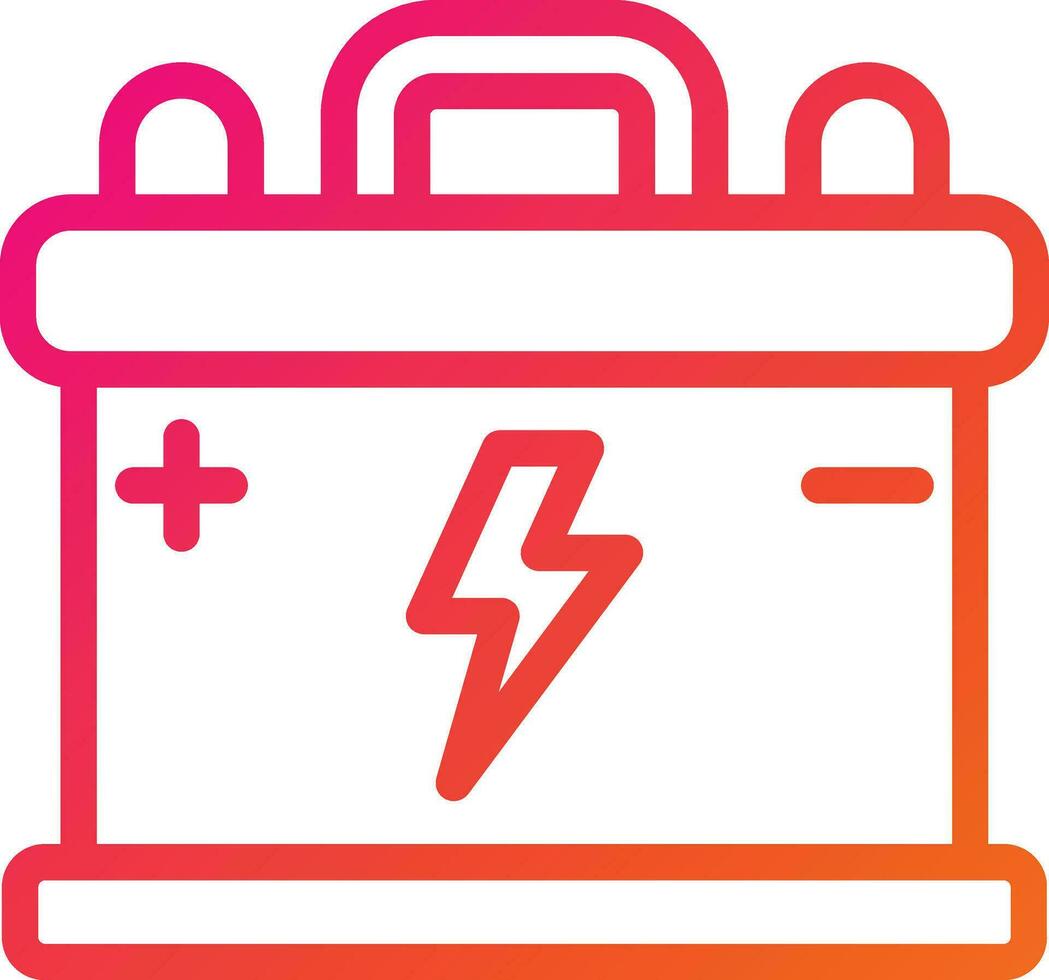 illustration de conception d'icône de vecteur de batterie