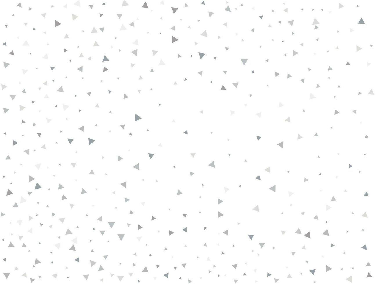 luxe lumière argent triangulaire briller confettis Contexte. blanc de fête texture vecteur