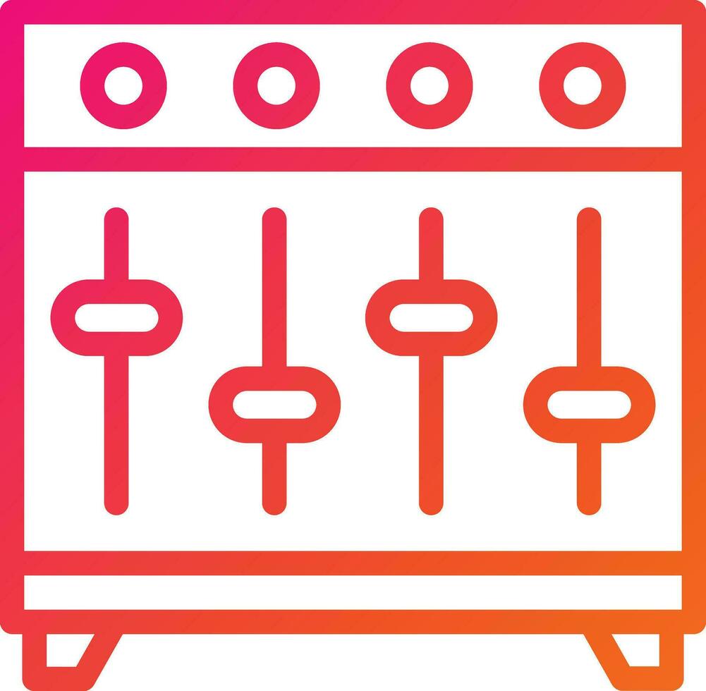 la musique égaliseur vecteur icône conception illustration