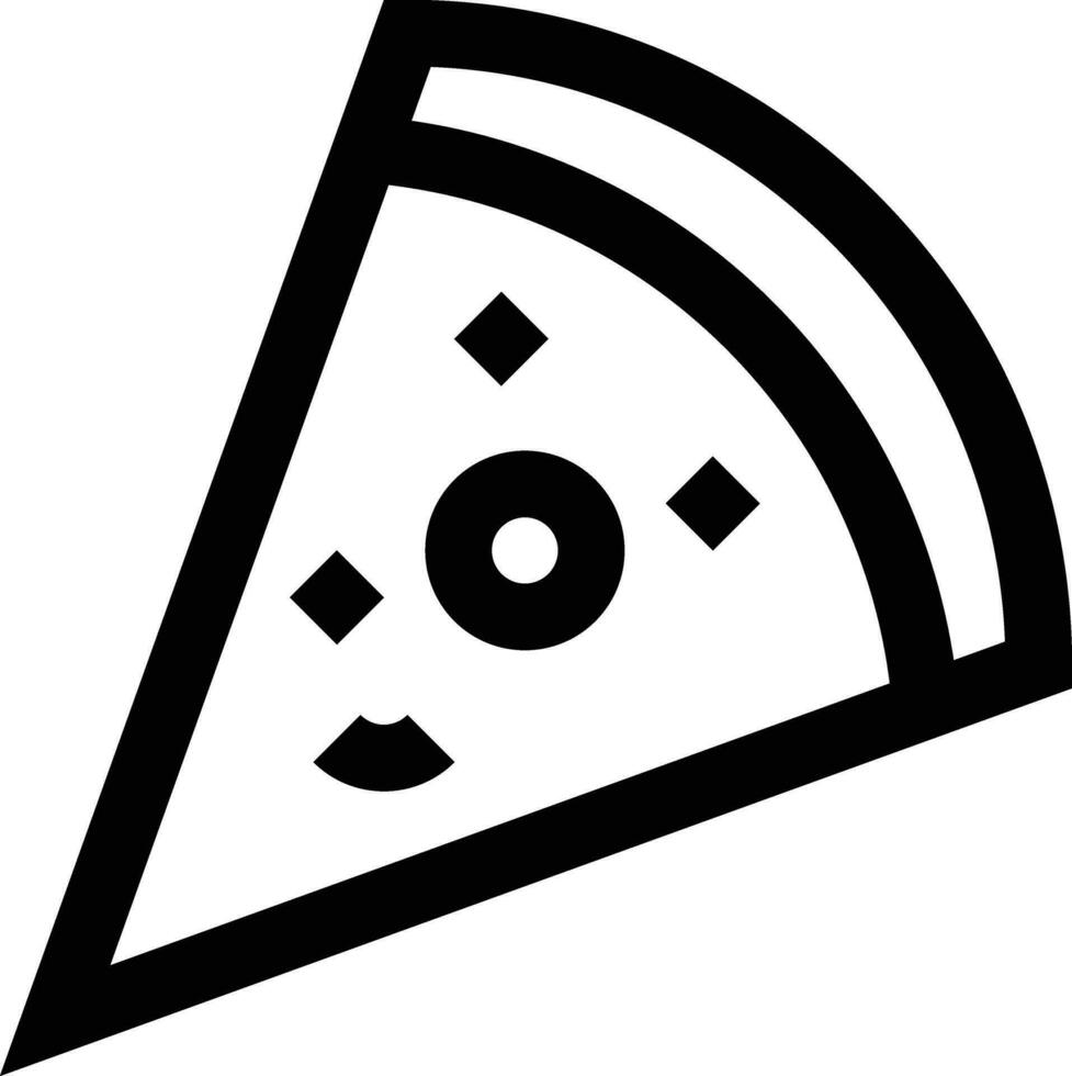 illustration de conception d'icône de vecteur de pizza